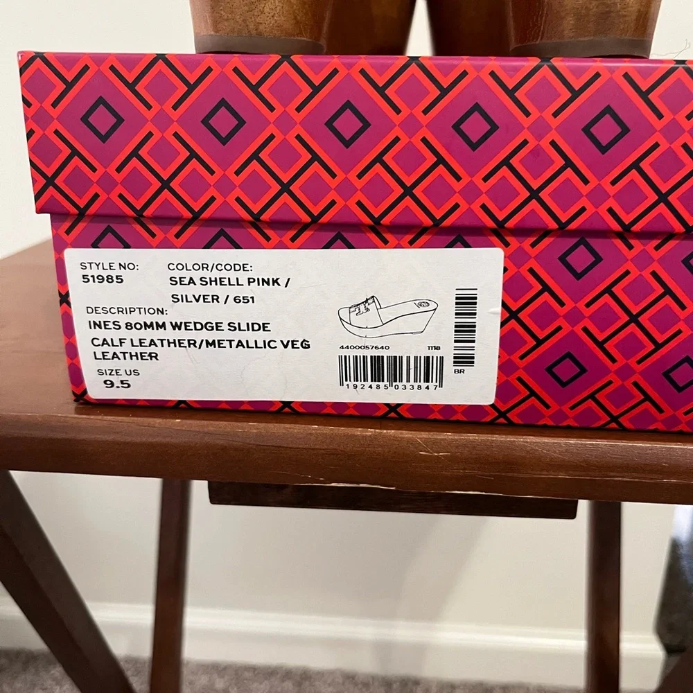 Tory Burch Wedge Sandals - Light Pink - Picture 4 of 6